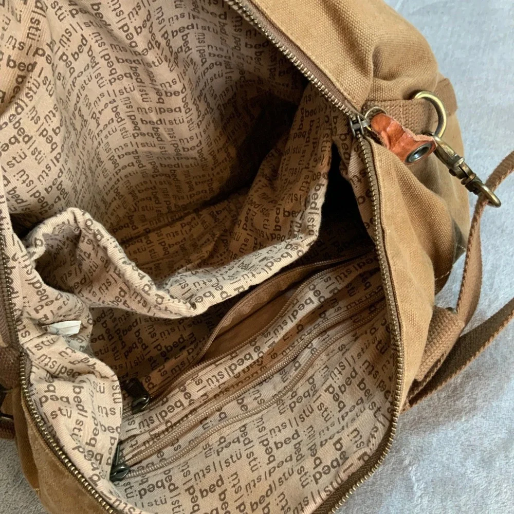 Rare Bed Stu Messenger Bag Canvas/Leather Townsend Shoulder Bag Travel